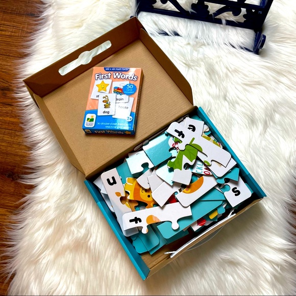 Spelling Learning Puzzles/See & Say Flash Cards Toddler Learning Toy NOB - Picture 8 of 8